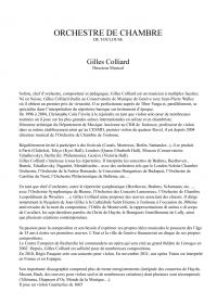 Gilles Colliard soliste